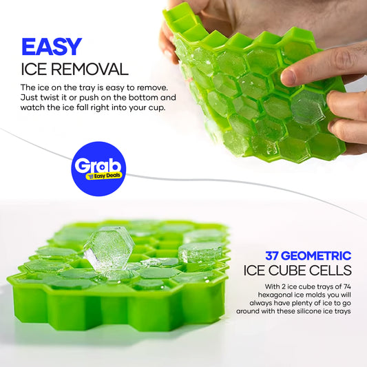 Silicone Ice Cube Trays for Freezer