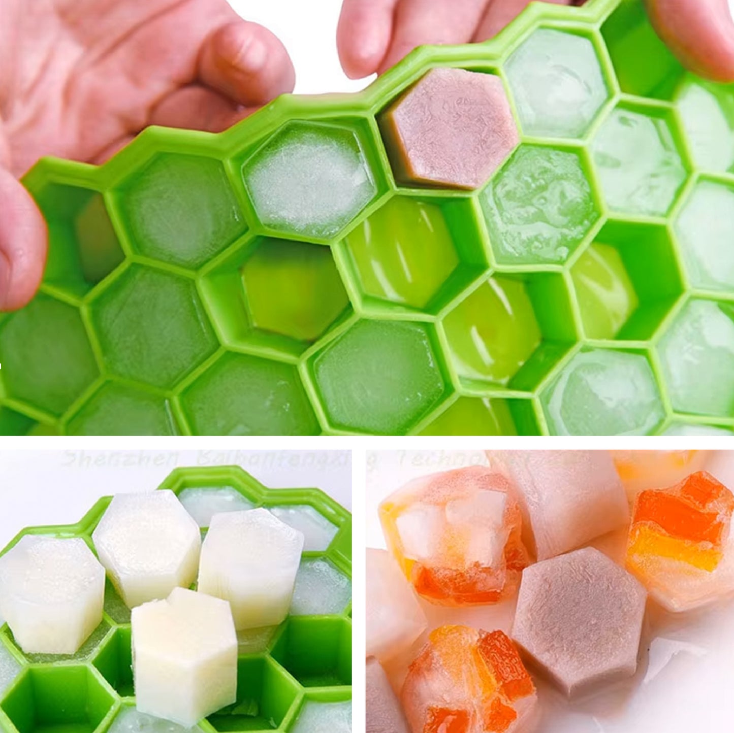 Silicone Ice Cube Trays for Freezer