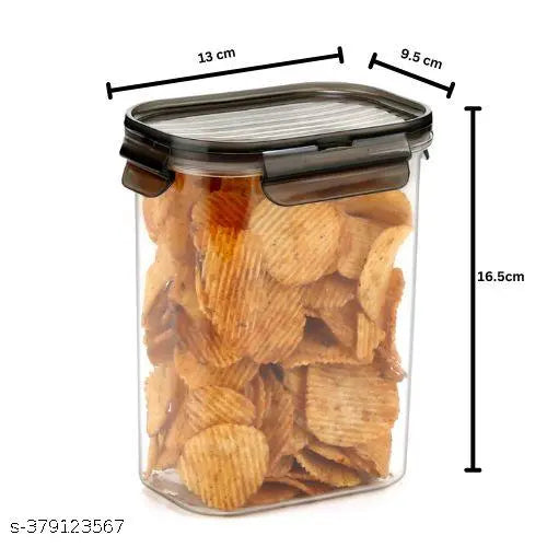 Skortix Fancy Premium Airtight Kitchen Jars & Containers - Pack of 6 (1100 ml each)