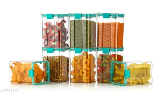 Square Airtight Modular Kitchen Storage Containers