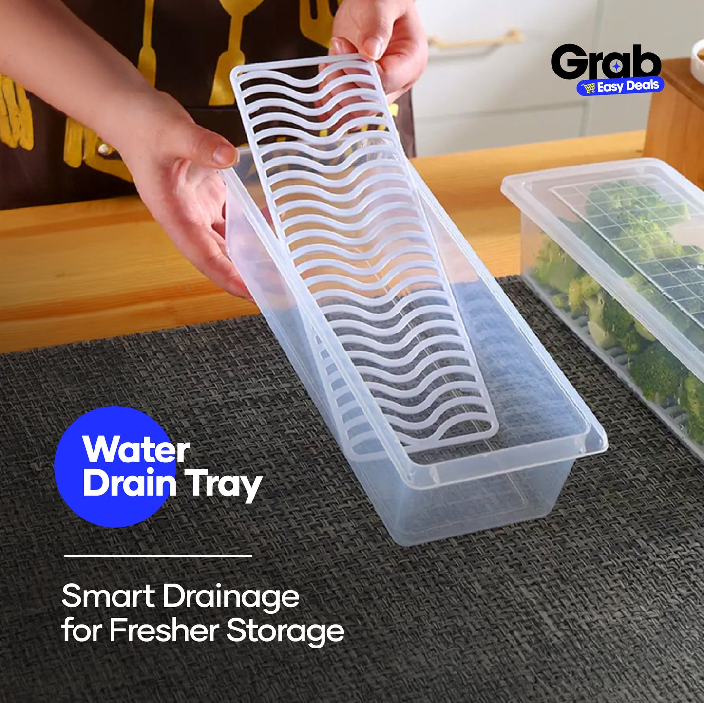 Fridge Organizers Storage Box - Multi-Use Containers (Pack of 6)
